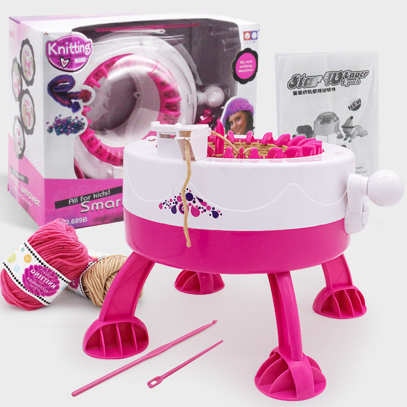 22 Needle Star Cylindrical Knitting Wool Machine Knitting Machine Creative Childrens Loom Knitting Sweater Cap Knitting Machine - Free Shipping - aurelia-clothing-8955