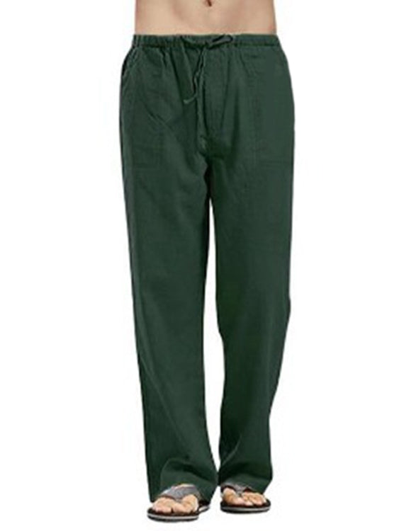 Drawsting Straight Leg Pants Plus Size-Free Shipping - aurelia-clothing-8955