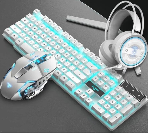 Keyboard Mouse Headset Glare Gaming Set - Free Shipping - aurelia-clothing-8955
