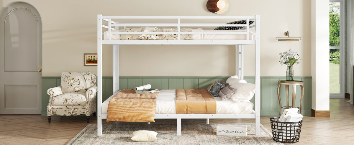 Metal Queen over Queen Bunk Bed-Free Shipping - aurelia-clothing-8955
