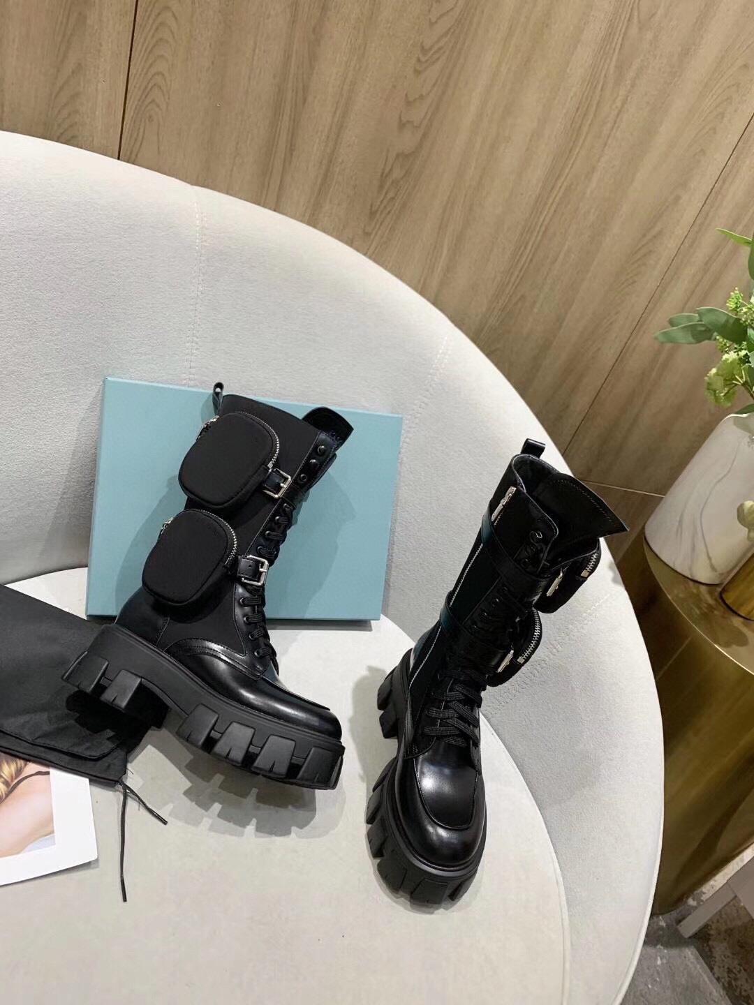 Mid Martin Boots Womens New Leather Platform Boots Bag Tactical Boots Knight Boots - Free Shipping - aurelia-clothing-8955