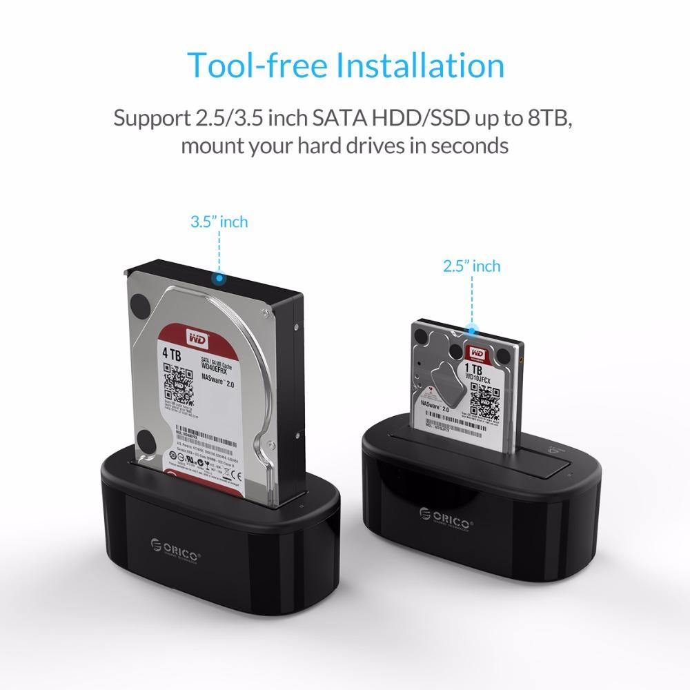 ORICO USAP HDD Docking Station 5Gbps Super Speed USB 3.0 to SATA Hard Drive Docking Station for 2.5 3.5 - Free Shipping - aurelia-clothing-8955