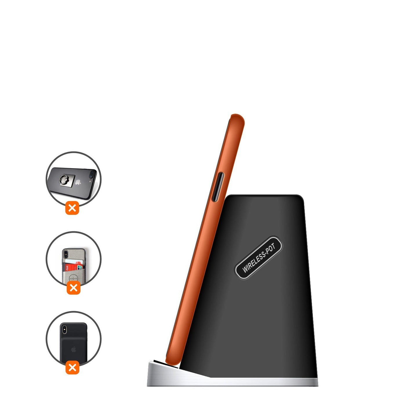 Pen Holder Wireless Charger For Apple iPhone1312Pro Mobile Phone Samsung S21NOTE20 Wireless Charger - Free Shipping - aurelia-clothing-8955