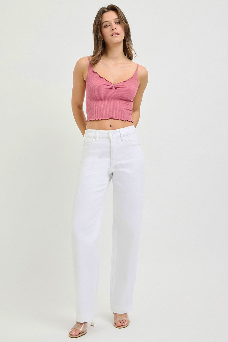 RISEN Full Size High Rise Wide Baggy Pants Plus Size-Free Shippimg - aurelia-clothing-8955