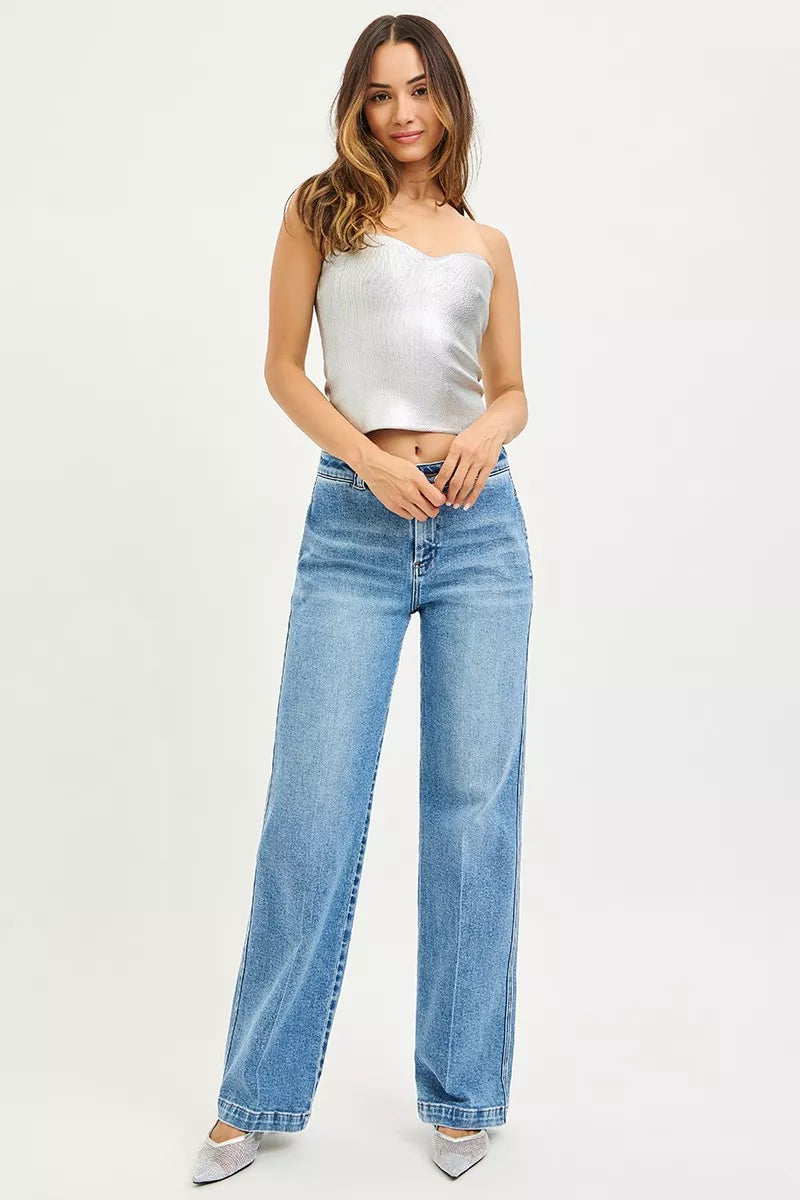 RISEN Slouchy Straight Jeans-Free Shipping - aurelia-clothing-8955