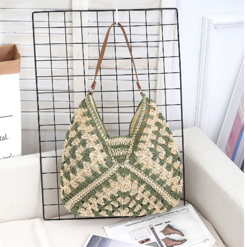 straw woven bag woven belt armpit bag - Free Shipping - aurelia-clothing-8955