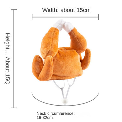 Pet chicken leg hat dog cat-Free Shipping