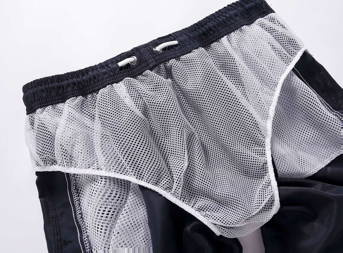 100% Polyester Beach Belt Lining Mens Quarter Pants Sports Surfing Shorts Mens - Free Shipping - aurelia-clothing-8955