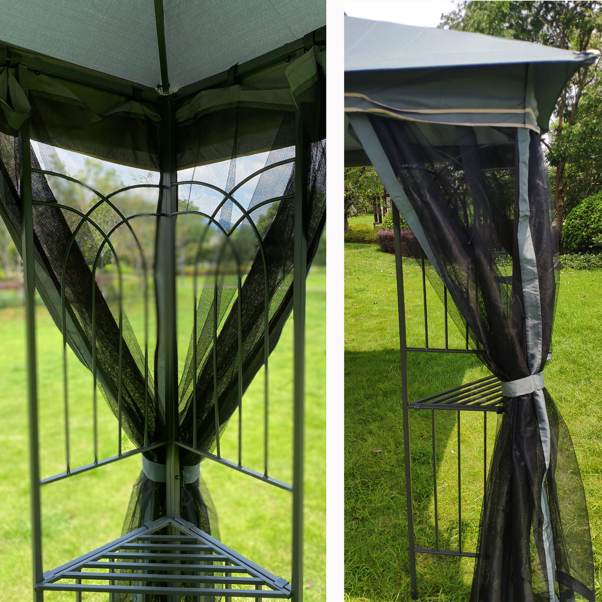 10 x 10 ft Patio Gazebo Tent - Free Shipping - aurelia-clothing-8955