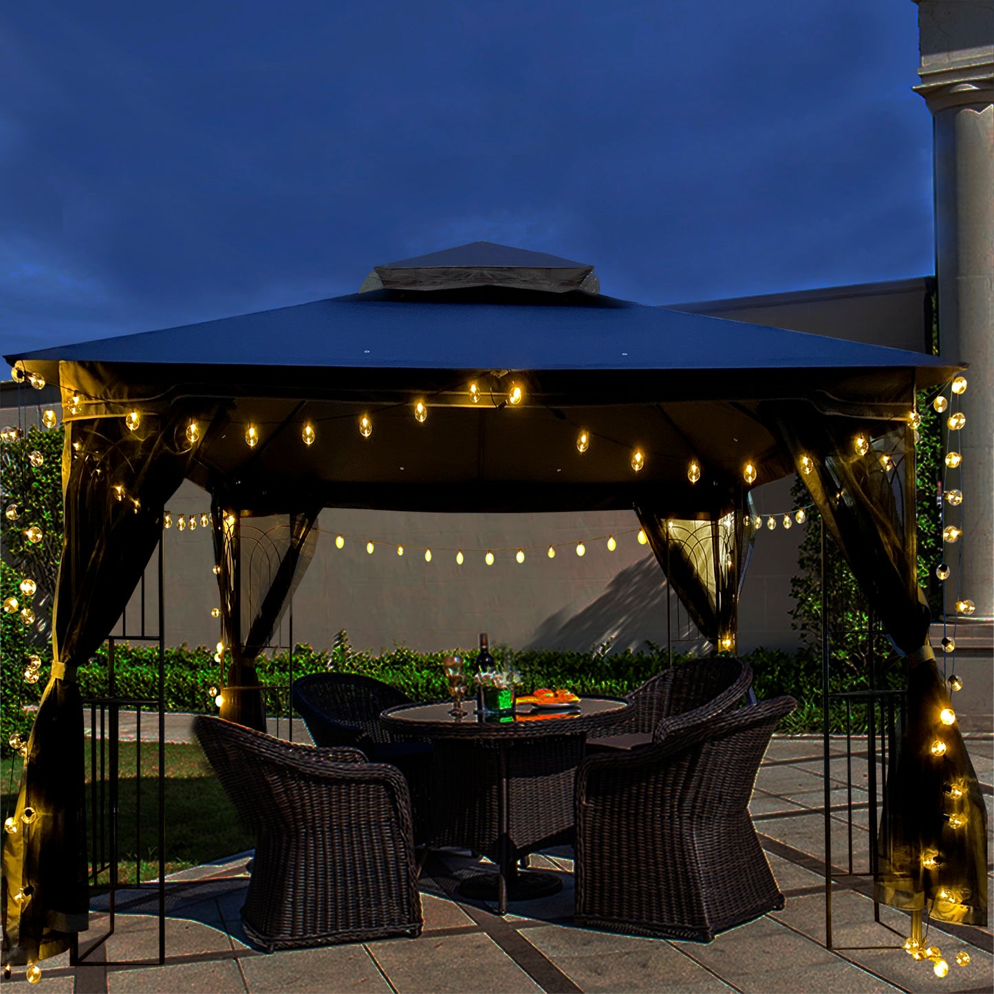 10 x 10 ft Patio Gazebo Tent - Free Shipping - aurelia-clothing-8955