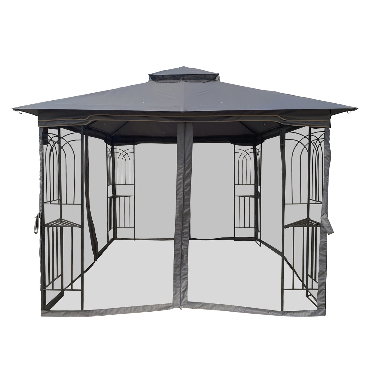 10 x 10 ft Patio Gazebo Tent - Free Shipping - aurelia-clothing-8955