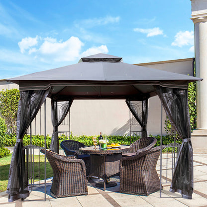 10 x 10 ft Patio Gazebo Tent - Free Shipping - aurelia-clothing-8955