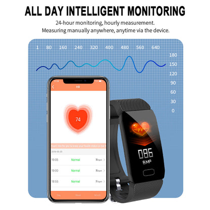 1.14 Smart Band Weather Display Blood Pressure Heart Rate Monitor Fitness Tracker Smart Watch Bracelet Waterproof Men Women Kids - Free Shipping - aurelia-clothing-8955