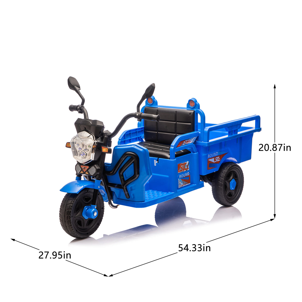 12V Kids Electric 3-Wheel Cargo Truck-Free Shipping - aurelia-clothing-8955