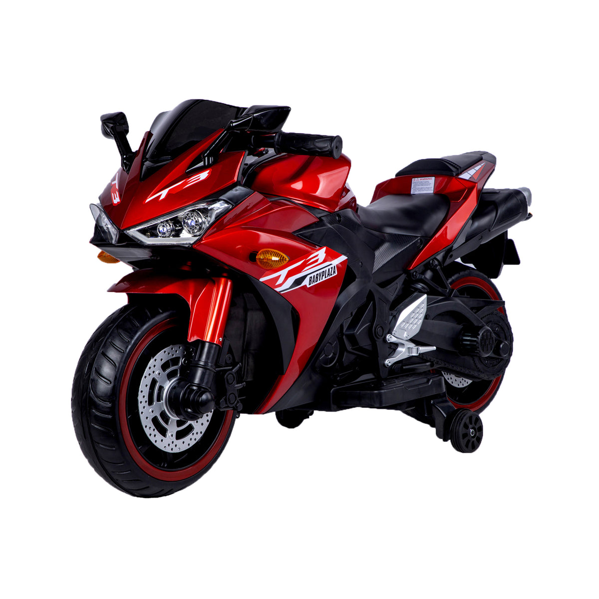 12V Motorcycle with Training Wheels  Free Shipping - aurelia-clothing-8955
