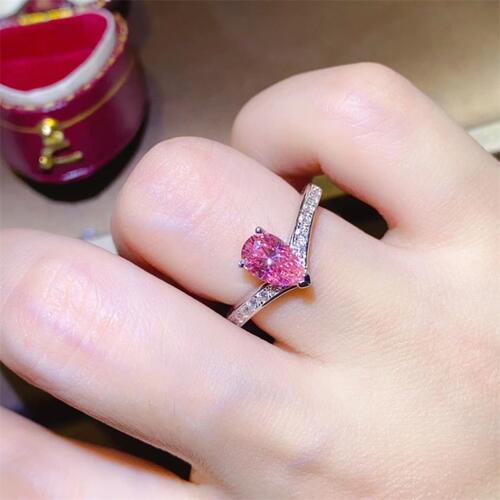 1 Carat Moissanite Sterling Silver Ring - aurelia-clothing-8955