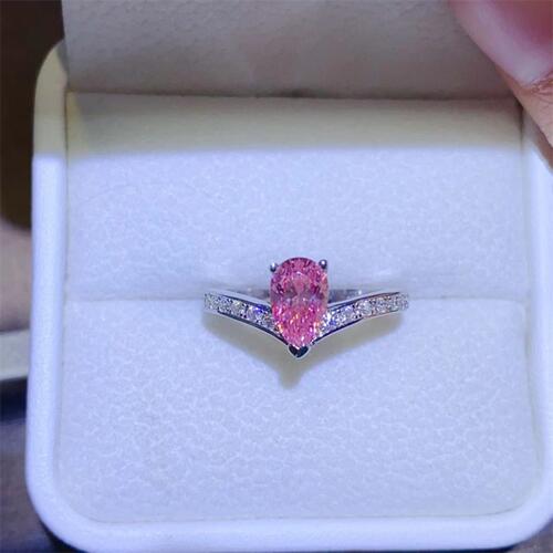 1 Carat Moissanite Sterling Silver Ring - aurelia-clothing-8955