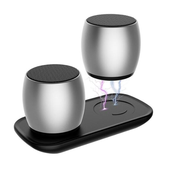 1 Pairs Mini Dual Speaker with Charging Base - Free Shipping - aurelia-clothing-8955