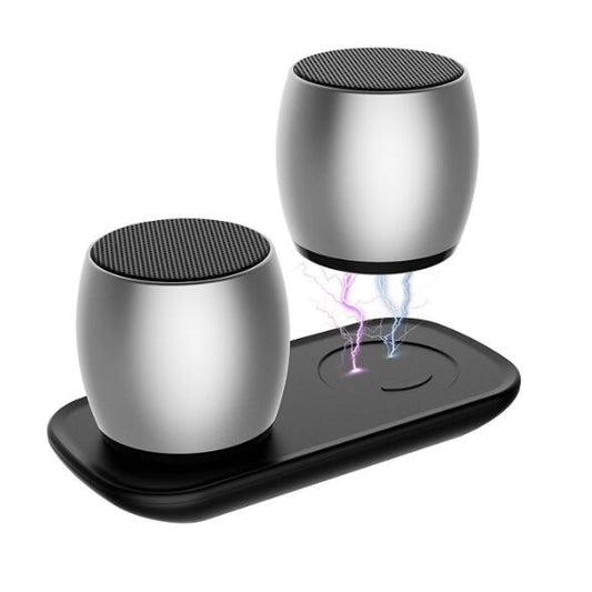 1 Pairs Mini Dual Speaker with Charging Base - Free Shipping - aurelia-clothing-8955