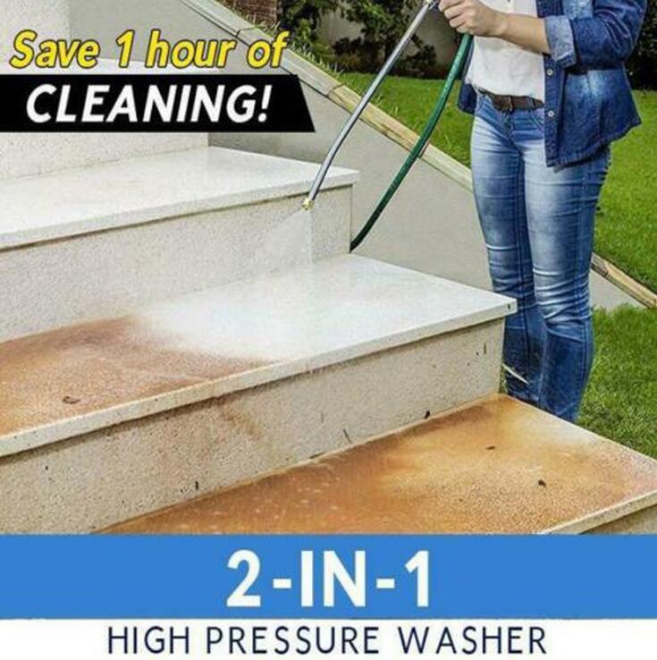 2-in-1 High Pressure Washer 2.0 - Water Jet Nozzle Fan Nozzle Safely Clean High Impact Washing Wand Water Spray Washer Water Gun - Free Shipping - aurelia-clothing-8955