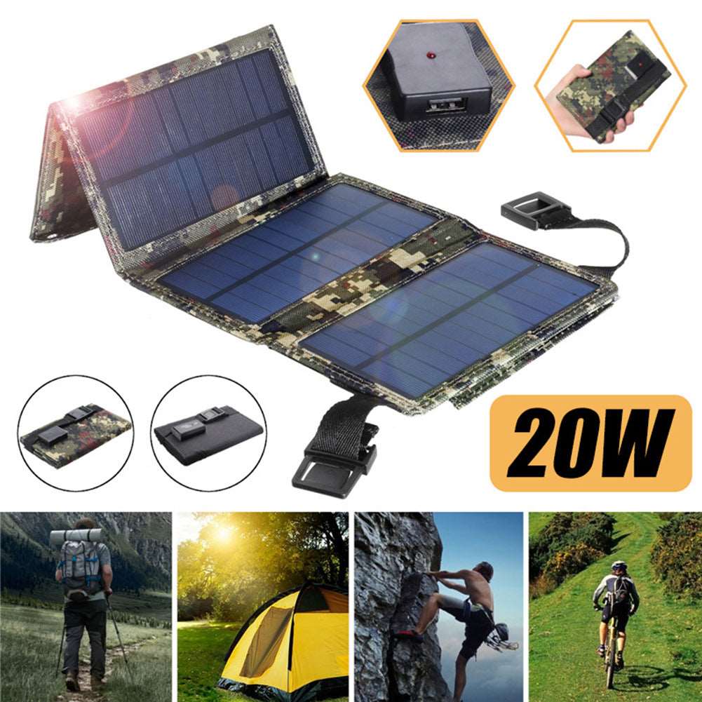 20W Solar Foldable Bag 8W 5V Usb Outdoor Mobile Phone Portable Solar Charger Charging Board-Free Shipping - aurelia-clothing-8955