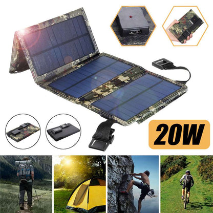 20W Solar Foldable Bag 8W 5V Usb Outdoor Mobile Phone Portable Solar Charger Charging Board-Free Shipping - aurelia-clothing-8955