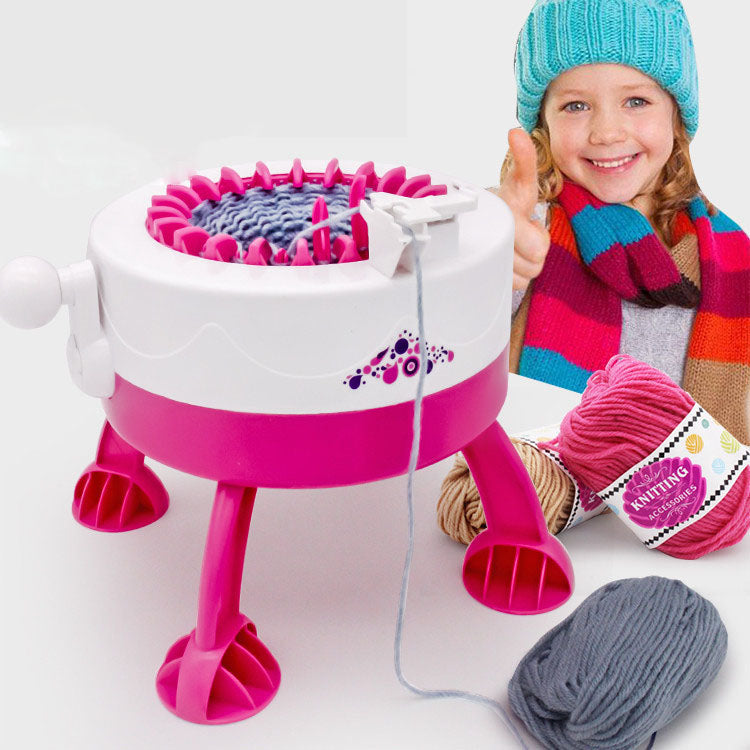 22 Needle Star Cylindrical Knitting Wool Machine Knitting Machine Creative Childrens Loom Knitting Sweater Cap Knitting Machine - Free Shipping - aurelia-clothing-8955