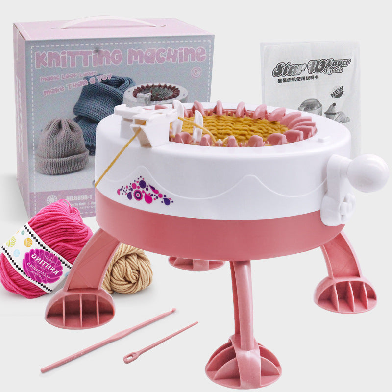 22 Needle Star Cylindrical Knitting Wool Machine Knitting Machine Creative Childrens Loom Knitting Sweater Cap Knitting Machine - Free Shipping - aurelia-clothing-8955