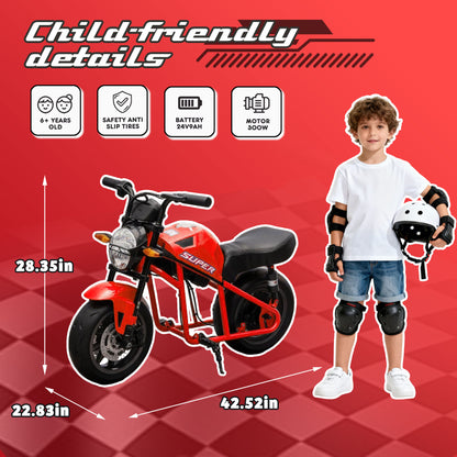 24V300W Kids Ride On XL Electric Toy Muscle Motorcycle-Free Shipping - aurelia-clothing-8955