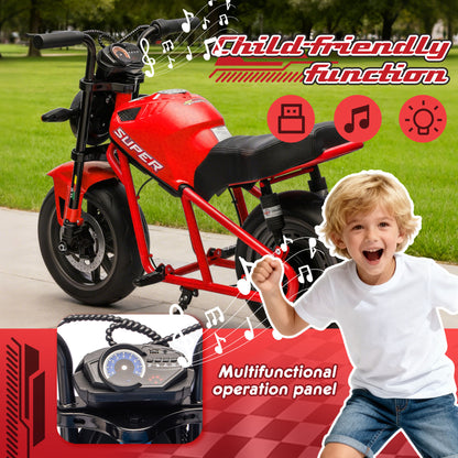 24V300W Kids Ride On XL Electric Toy Muscle Motorcycle-Free Shipping - aurelia-clothing-8955