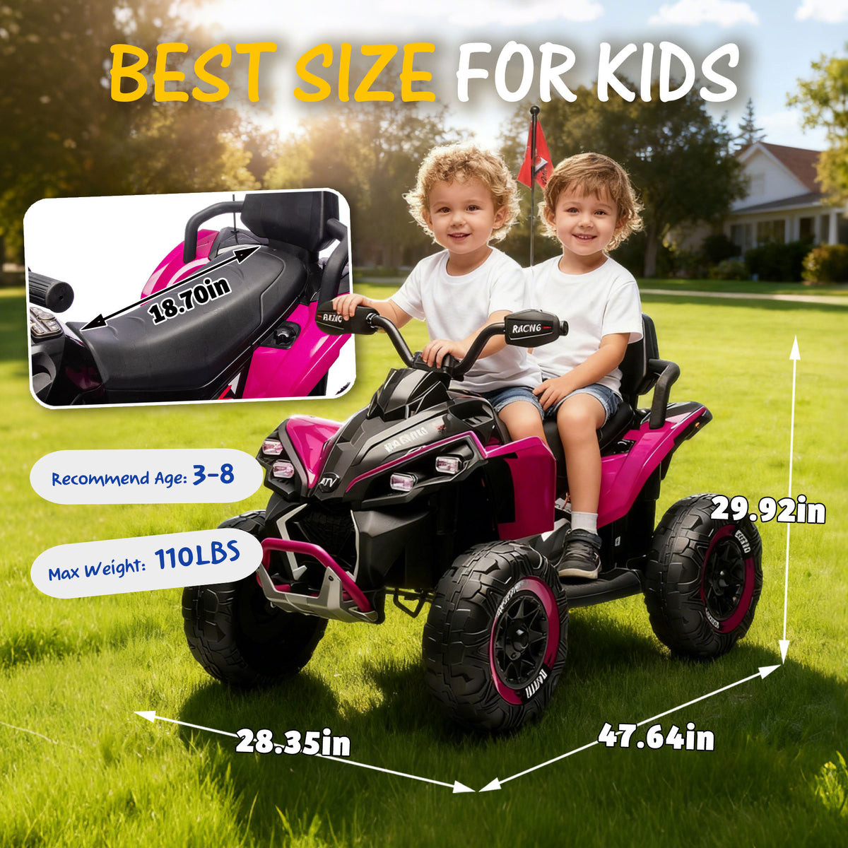 24V Kids Ride On Electric XXXL ATV-Free Shipping - aurelia-clothing-8955