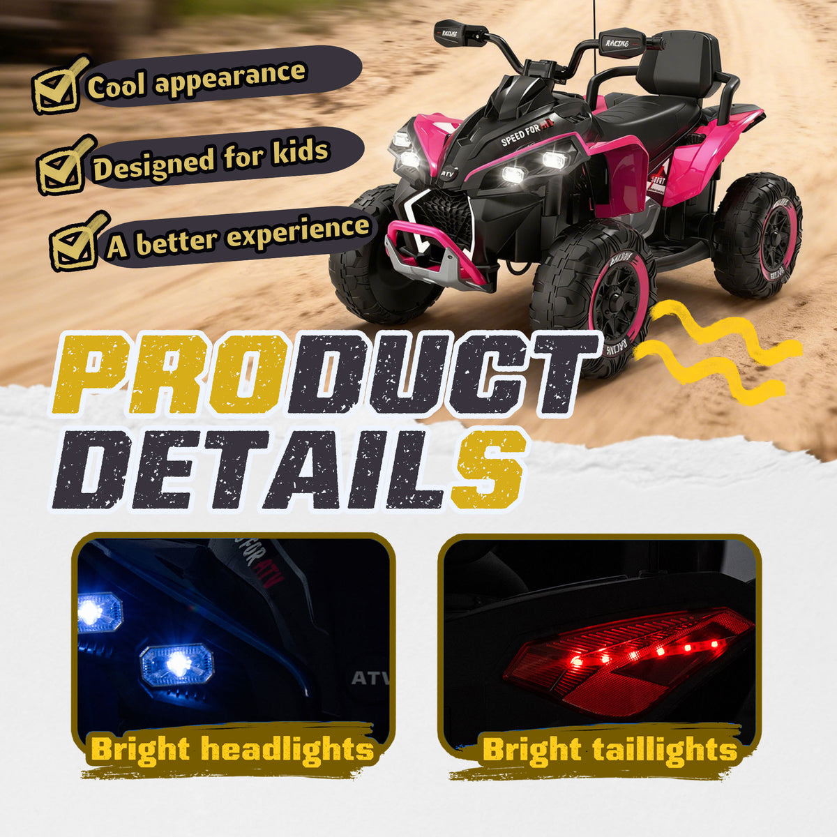 24V Kids Ride On Electric XXXL ATV-Free Shipping - aurelia-clothing-8955