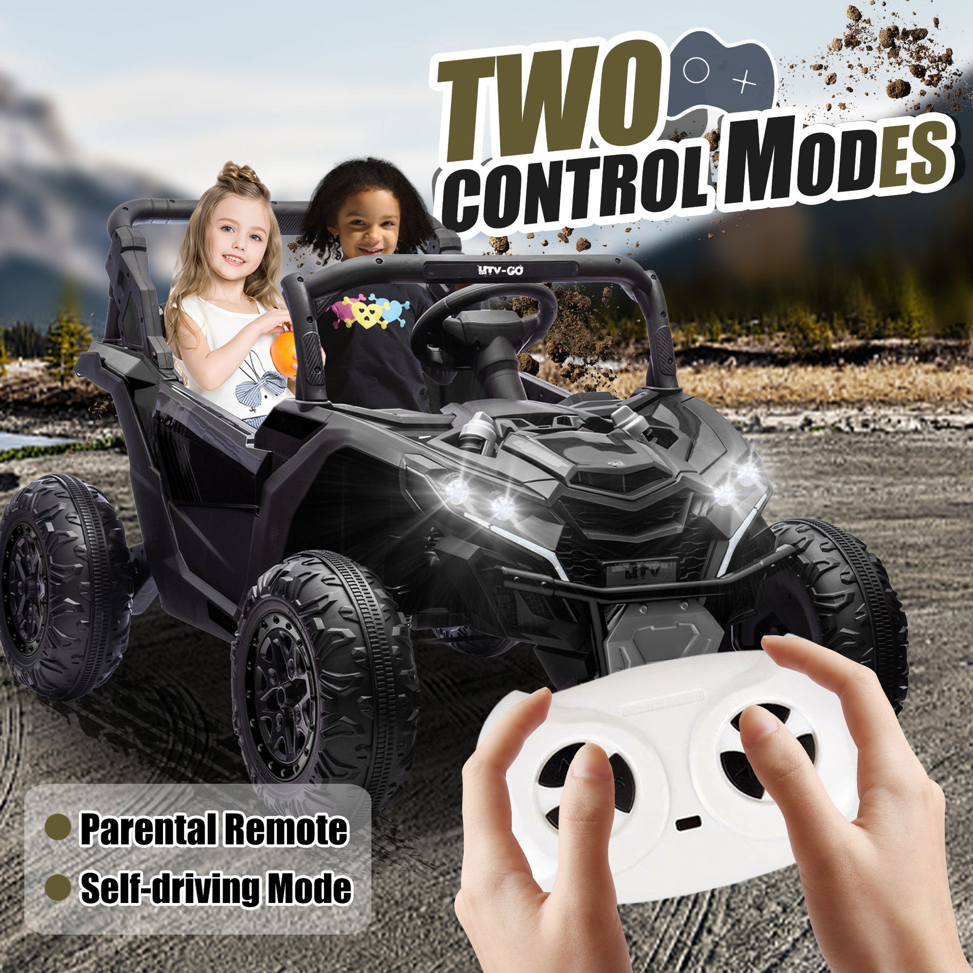24V Two-Seater Kids Ride On UTV-Free Shipping - aurelia-clothing-8955