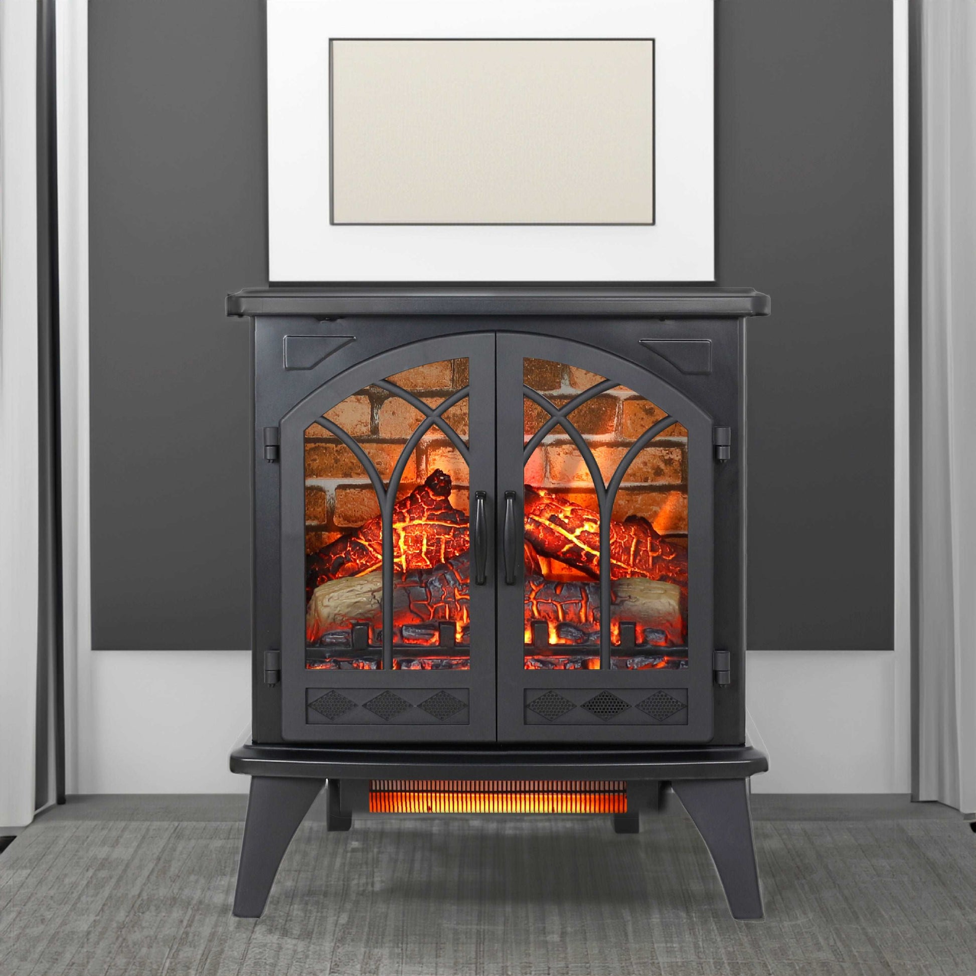 24 inch 3D Infrared Electric Stove with remote control - Free Shipping - aurelia-clothing-8955