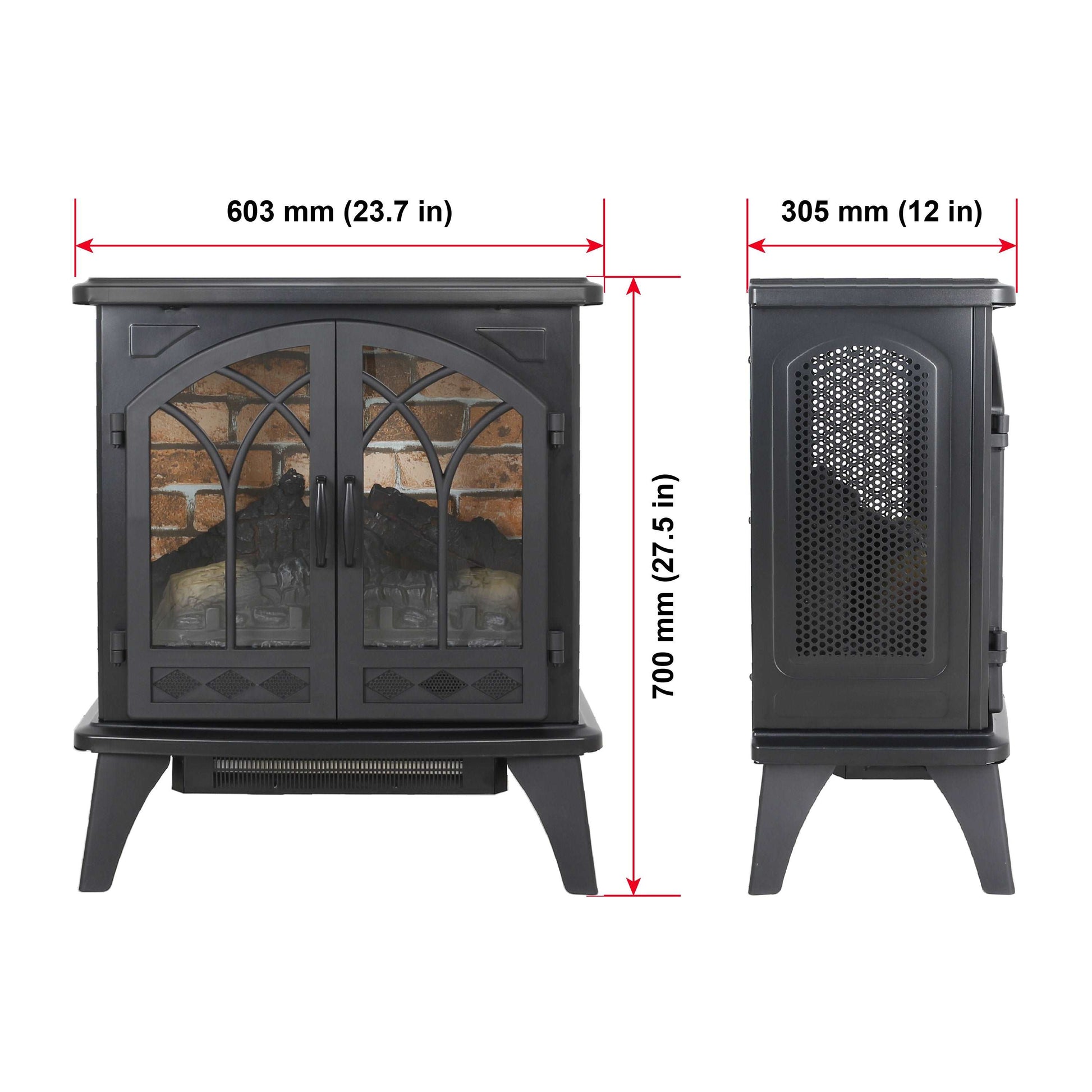 24 inch 3D Infrared Electric Stove with remote control - Free Shipping - aurelia-clothing-8955