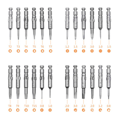 25 In 1 Leather Case Multi-Purpose Manual Screwdriver Set Mobile Phone Notebook Repair Tool - Free Shipping - aurelia-clothing-8955