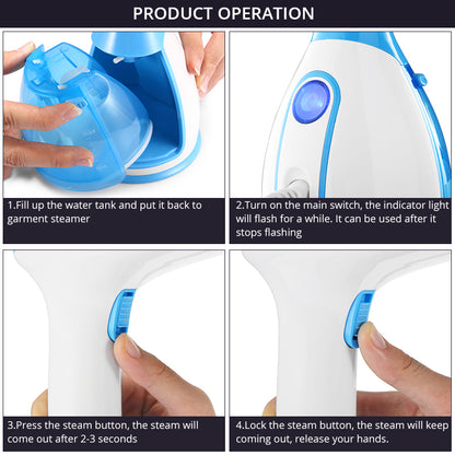 280ml Handheld Fabric Steamer 15 Seconds Fast-Heat 1500W Powerful Garment Steamer for Home Travelling Portable Steam Iron - Free Shipping - aurelia-clothing-8955