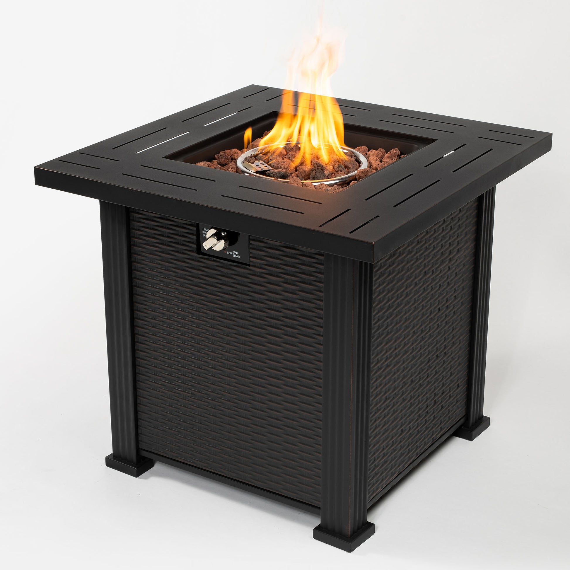 28 Propane Gas Fire Pit Table, 50000 BTU-Free Shipping - aurelia-clothing-8955