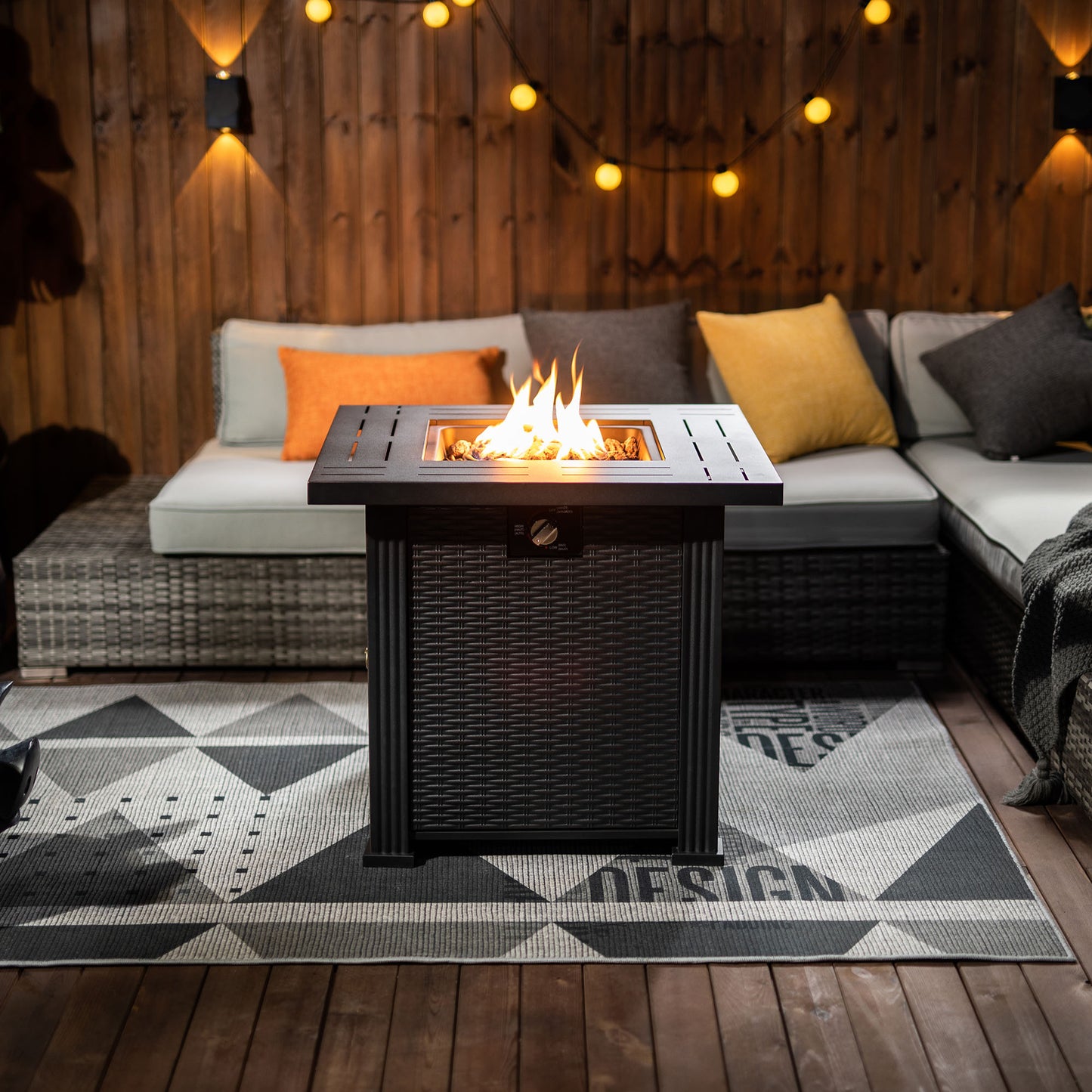28 Propane Gas Fire Pit Table, 50000 BTU-Free Shipping - aurelia-clothing-8955