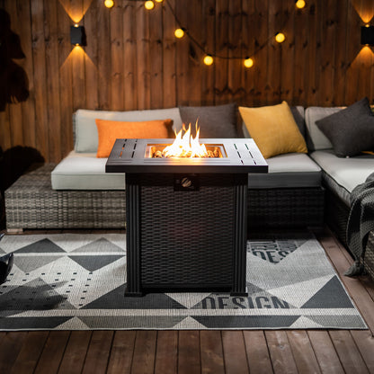 28 Propane Gas Fire Pit Table, 50000 BTU-Free Shipping - aurelia-clothing-8955