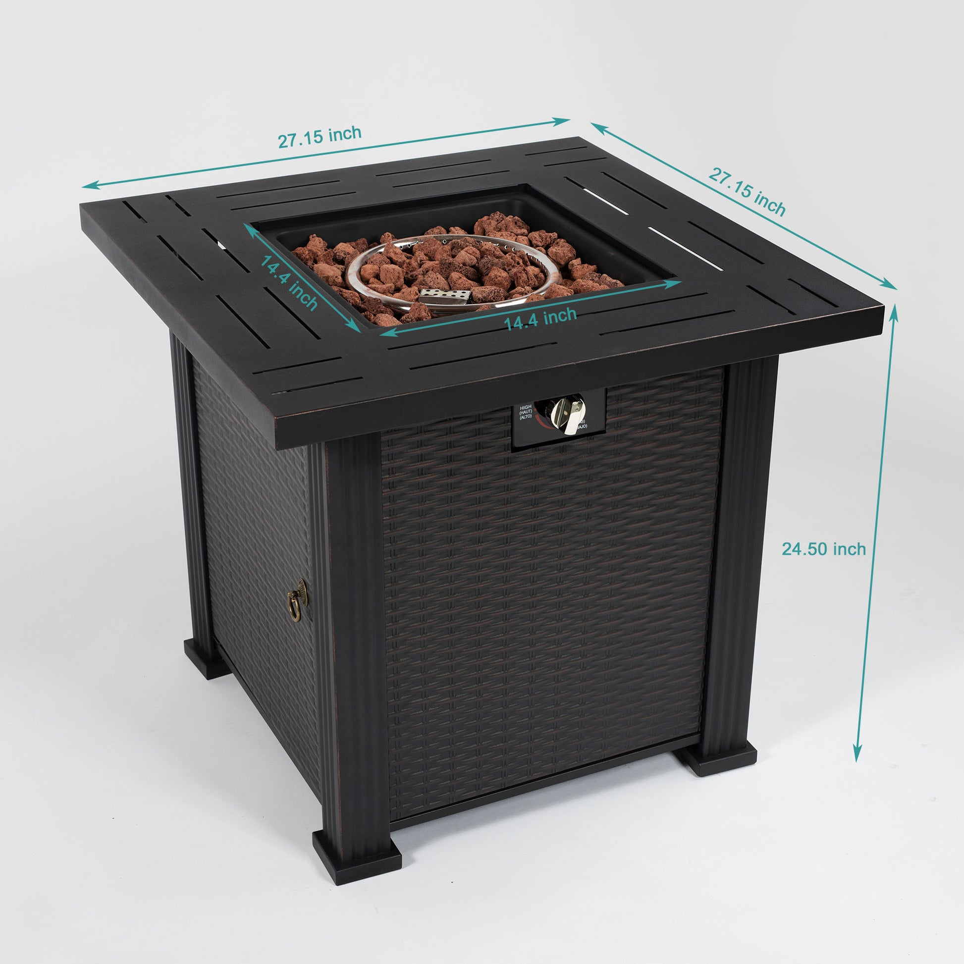 28 Propane Gas Fire Pit Table, 50000 BTU-Free Shipping - aurelia-clothing-8955
