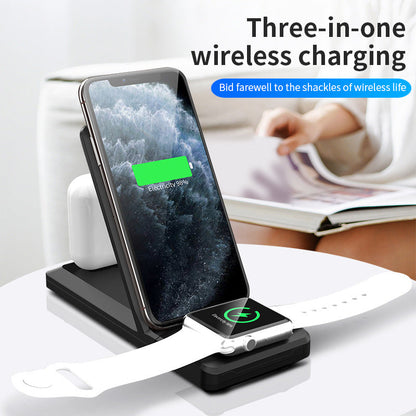 3-in-1 Wireless Charger Vertical Folding Wireless Charger 15W Fast Charge 3-in-1 Wireless Charger - Free Shipping - aurelia-clothing-8955