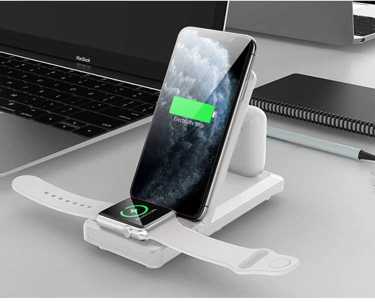 3-in-1 Wireless Charger Vertical Folding Wireless Charger 15W Fast Charge 3-in-1 Wireless Charger - Free Shipping - aurelia-clothing-8955