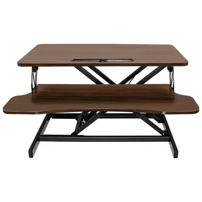 32 Inch Desk Converter, Height Adjustable Sit to Stand Riser, Dua-Free Shipping - aurelia-clothing-8955