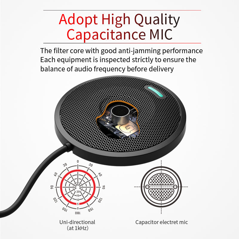 360° Pickup Video Voice Call USB Omnidirectional Microphone Video Conference Microphone Microphone - Free Shipping - aurelia-clothing-8955