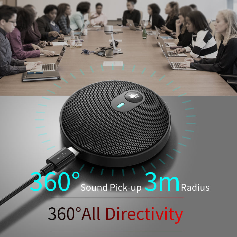 360° Pickup Video Voice Call USB Omnidirectional Microphone Video Conference Microphone Webcast Microphone - Free Shipping - aurelia-clothing-8955