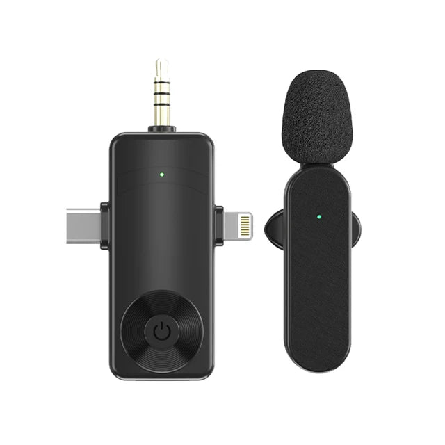 3 In 1 Wireless Lavalier Microphone Plug And Play-Free Shipping - aurelia-clothing-8955