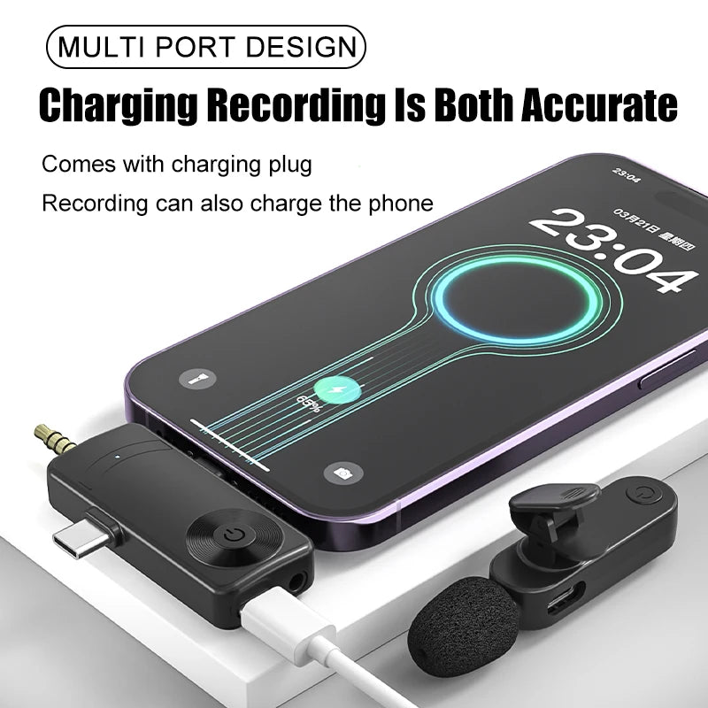 3 In 1 Wireless Lavalier Microphone Plug And Play-Free Shipping - aurelia-clothing-8955