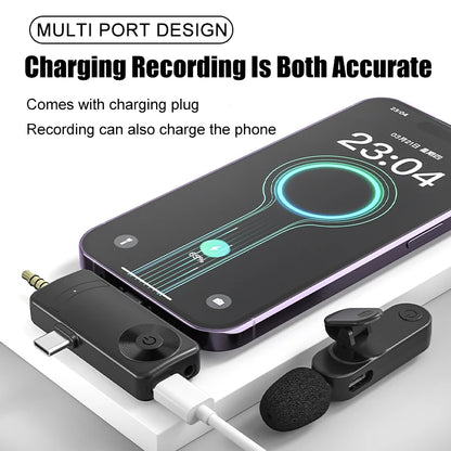 3 In 1 Wireless Lavalier Microphone Plug And Play-Free Shipping - aurelia-clothing-8955