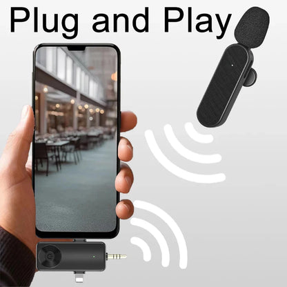 3 In 1 Wireless Lavalier Microphone Plug And Play-Free Shipping - aurelia-clothing-8955